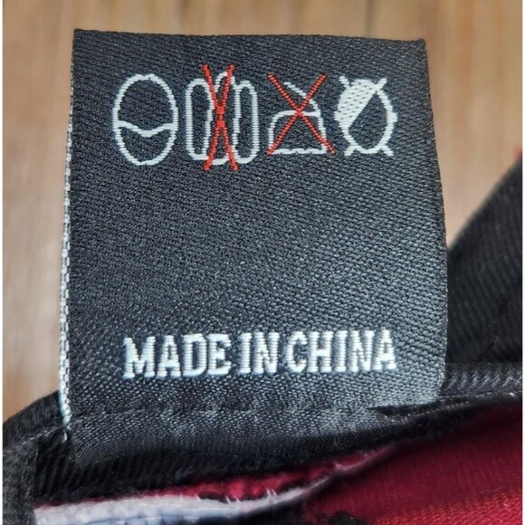 Kbethos "Wine Made Me Do It" Distressed Strapback Hat Cap Red Canvas Embroidered - Picture 11 of 11